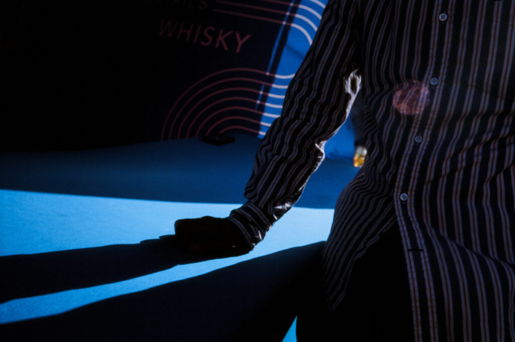 Late day sun casts a a heavy shadow at the CNE, the Ex, the Canadian National Exhibition.