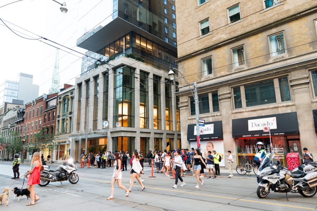 Team Croatia arrives at the King Edward Hotel in Toronto ahead of their FIFA World Cup match against Portugal.