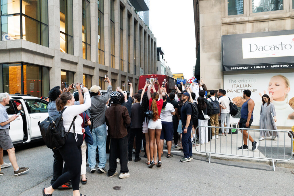 Team Croatia arrives at the King Edward Hotel in Toronto ahead of their FIFA World Cup match against Portugal.