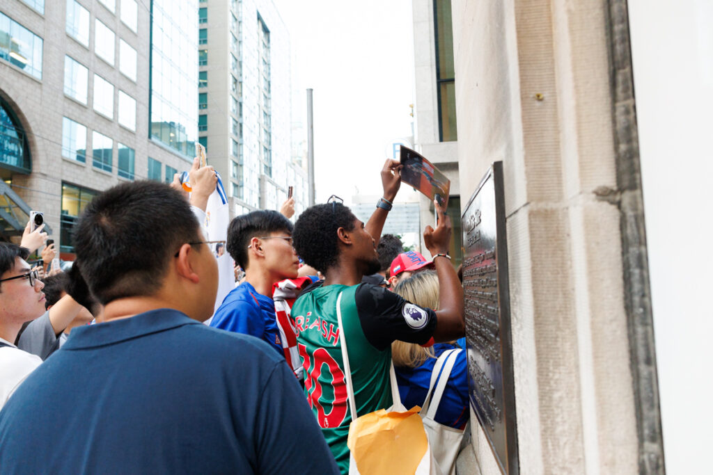 Team Croatia arrives at the King Edward Hotel in Toronto ahead of their FIFA World Cup match against Portugal.