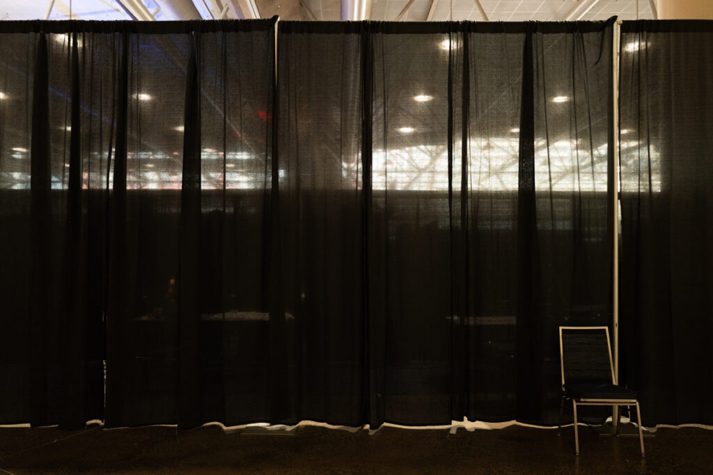 A behind-the-scene picture at ProFusion Expo 2025 in Toronto.