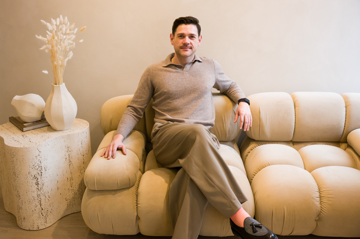Dimitri, the owner of Ephyr Perfume Shop on Yorkville Ave in Toronto.